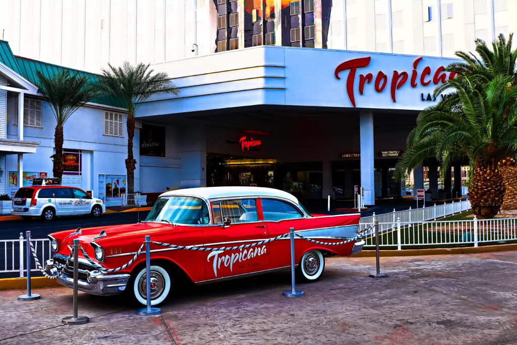 Las Vegas Tropicana Hotel and Casino, one of the oldest hotels on the Las Vegas Strip