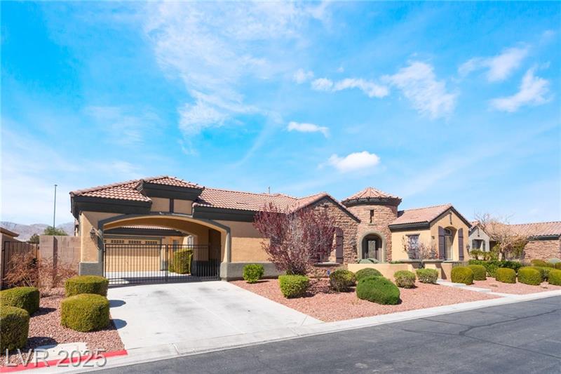 Exquisite Turnkey Home with Marble-Like Tile and Outdoor Fountain